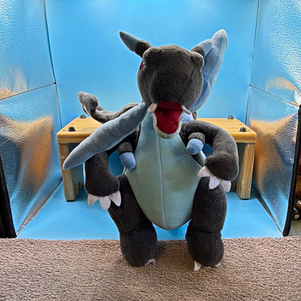Pokémon Gray & Blue Dragon Plush Stuffed Animal Soft Plush Dragon Stuffed Animal